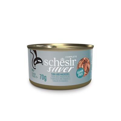Schesir silver kat tonijn&makreel bouillon 70gr - Malanico - thumbnail