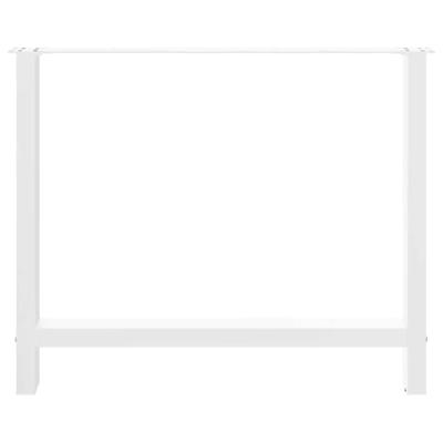 Salontafelpoten 2 st 100x(72-73) cm staal wit Salontafelpoten 2 st 100x(72-73) cm staal wit