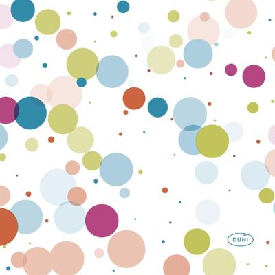 Duni servetten festive bubbles 24x24cm Duni servetten festive bubbles 24x24cm