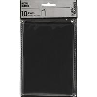 Creativ Company Kaarten zwart 10,5x15cm, 10st. - thumbnail