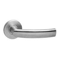 Intersteel Deurkruk Blok op rozet - RVS - thumbnail