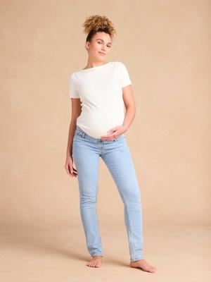 Slim zwangerschapsjeans ENVIE DE FRAISE gebleekt denim