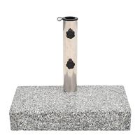 Parasolvoet rechthoekig 25 kg graniet - thumbnail