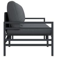 Buitenmeubelsets met kussen met kussen 2 pcs Antraciet - thumbnail