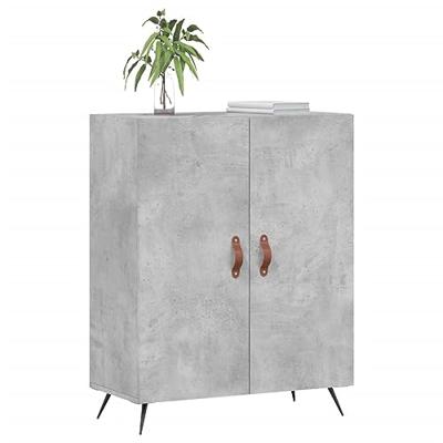 Dressoir 69,5x34x90 cm bewerkt hout betongrijs