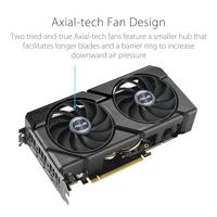 Asus Nvidia GeForce RTX 4060 Ti Videokaart DUAL EVO - OC Edition 8 GB GDDR6-RAM PCIe x16 Zero-Fan-Modus , Overclocked, Vulkan, NVIDIA G-Sync - thumbnail