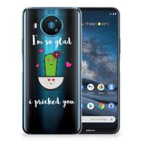 Nokia 8.3 Telefoonhoesje met Naam Cactus Glad - thumbnail