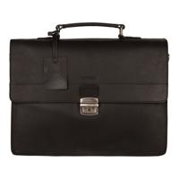 Burkely Vintage Dean briefcase-Black - thumbnail