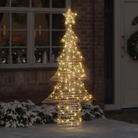 VidaXL Kerstboom met 240 led warmwit 181 cm pet - thumbnail