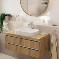 Wastafelmengkraan HansGrohe Vernis Blend 190 Zinc Eengreeps Met Trekwaste Chroom - thumbnail