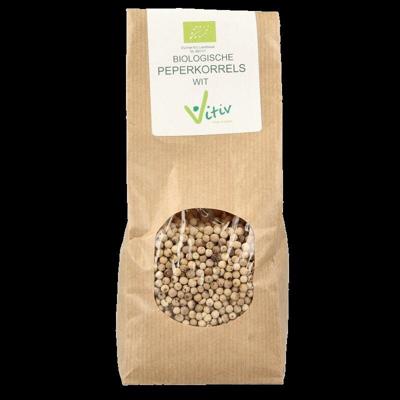 Vitiv Peperkorrels wit bio 250 Gram
