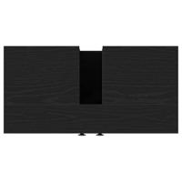 Wastafelkast 60x30x60 cm spaanplaat zwart eikenkleurig - thumbnail