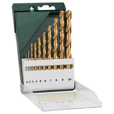Bosch Accessoires 10-Delige Metaalboorset HSS-Tin | Din 338 - 2609255130 Bosch Accessoires 10-Delige Metaalboorset HSS-Tin | Din 338 - 2609255130