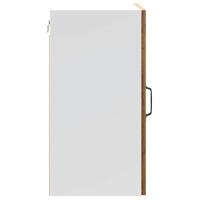 Keukenwandkast Lucca bewerkt hout oud houtkleurig - thumbnail