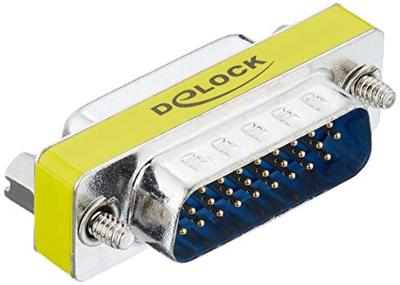 Delock 65111 VGA Adapter [1x D-sub stekker 25-polig - 1x D-sub bus 25-polig] Zilver