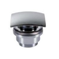 Hotbath Afvoerclick Click Waste Pal Met Schroef Vierkant Geborsteld Nikkel - thumbnail