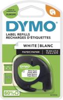 DYMO LT Labeltape Papier Tapekleur: Wit Tekstkleur: Zwart 12 mm 4 m S0721510 - thumbnail