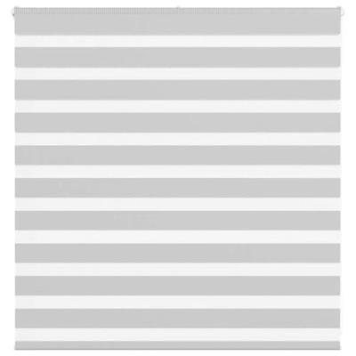 Zebra rolgordijn 145x100 cm stofbreedte 140,9 cm lichtgrijs