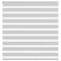VidaXL Zebra rolgordijn 145x100 cm stofbreedte 140,9 cm lichtgrijs - thumbnail