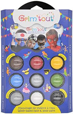 Grim&apos;tout schminkpalet Helden, 9 kleuren