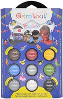 Grim&apos;tout schminkpalet Helden, 9 kleuren - thumbnail