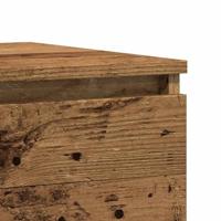 Nachtkastjes 2 st 50x40x43.5 cm bewerkt hout oud houtkleurig - thumbnail