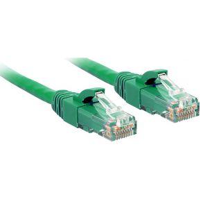 LINDY 48047 RJ45 Netwerkkabel, patchkabel CAT 6 U/UTP 1.00 m Groen Met anti-kniktule 1 stuk(s)
