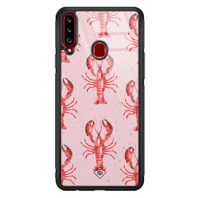 Samsung Galaxy A20s glazen hardcase - Lobster all the way