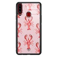Samsung Galaxy A20s glazen hardcase - Lobster all the way - thumbnail