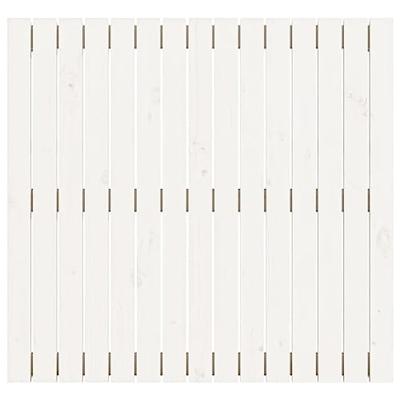 Wandhoofdbord 95,5x3x90 cm massief grenenhout wit