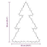 VidaXL Kerstverlichting kerstboom silhouet 115 leds warm wit - thumbnail