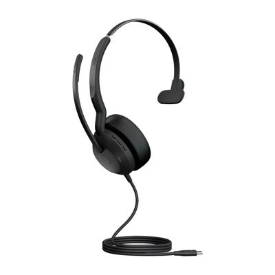 Jabra JABRA Evolve2 50 MS monaural USB-C On Ear headset Zwart