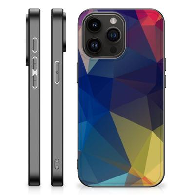 iPhone 15 Pro Max Backcover Polygon Dark