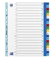 Tabbladen oxford a4+ 11r pp a-z 20dlg kleur | 25 stuks - thumbnail
