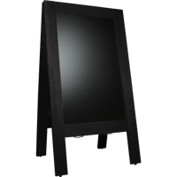 Krijtstoepbord | hout | 70x135cm | zwart | 1 stuks - thumbnail