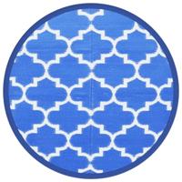 VidaXL Buitentapijt arakil ø 200 cm polypropeen blauw - thumbnail