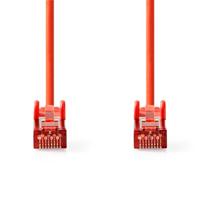 Nedis CCGL85221RD025 Cat6 Netwerkkabel Rj45 Male Rj45 Male S/ftp 0.25 M Rond Lszh Rood Label - thumbnail