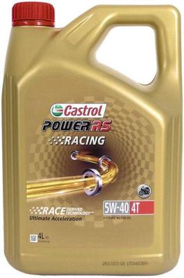 Castrol Olie power rs racing 4t 5w-40 - fles à 4 liter