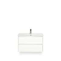 Dante Badmeubelset 80 cm - Wit Hoogglans - Keramische Wastafel Wit Cover - thumbnail