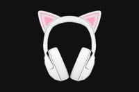 Razer Kraken Kitty V2 BT - Draadloze Bluetooth RGB Headset met Kitty-oortjes voor gamen en streamen (325g, TriForce 40mm Drivers, Bluetooth 5.2, ruisonderdrukkende microfoons) Wit - thumbnail