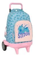 Schoolrugzak met Wielen Lilo & Stitch Ohana Blauw 33 x 45 x 22 cm - thumbnail