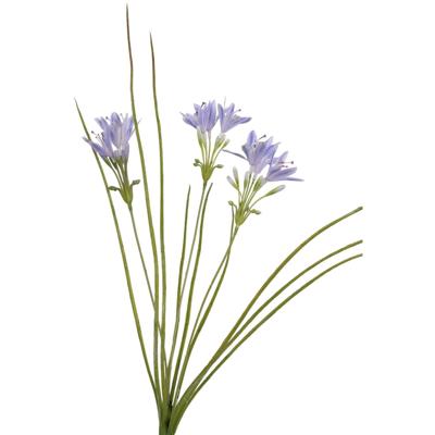 Roberts Collection Kunstgras met bloemen blauw 75cm