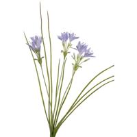 Roberts Collection Kunstgras met bloemen blauw 75cm - thumbnail