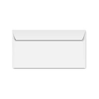 250 Witte enveloppen 110x220mm 90g zelfklevend Clairalfa - thumbnail