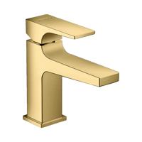 Hansgrohe Metropol toiletkraan 100 met push open waste met voorsprong vaste uitloop 12.7cm polished gold 32500990 - thumbnail