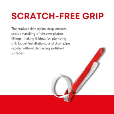 Rothenberger Band-/armaturensleutel | lengte 300 mm buis-d. max. 220 mm | riemlengte 940 mm bandbreedte 28 mm | 1 stuk - 70241 - 70241 Rothenberger Band-/armaturensleutel | lengte 300 mm buis-d. max. 220 mm | riemlengte 940 mm bandbreedte 28 mm | 1 stuk - 70241 - 70241