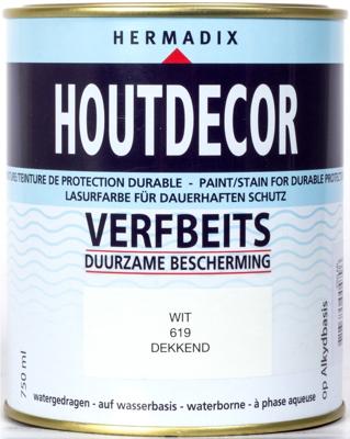 Houtdecor 619 wit 750 ml Hermadix - Hermadix