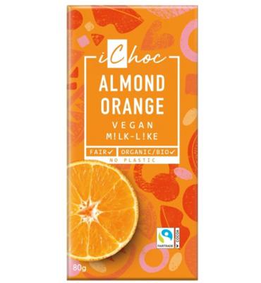 Ichoc Ichoc Almond Orange Vegan (80g) Ichoc Ichoc Almond Orange Vegan (80g)