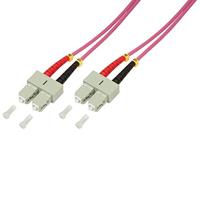 LogiLink FP4SC20 Glasvezel Optische vezel Aansluitkabel 50/125 µ Multimode OM4 20.00 m - thumbnail