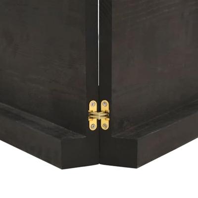 Wandschap 160x50x6 cm behandeld massief eikenhout donkergrijs